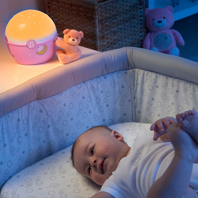 Ночники, проекторы - Игрушка-проектор Chicco Next 2 Stars розовая со звуковым эффектом (07647.10)#5