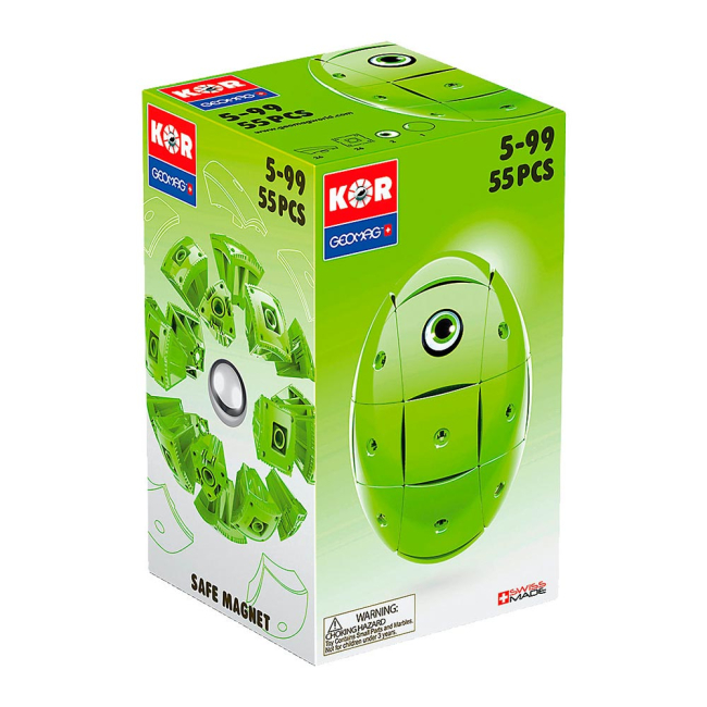 Магнітні конструктори - Магнітний конструктор Geomag КОR Біло-зелений  (PF.800.672.00)#5