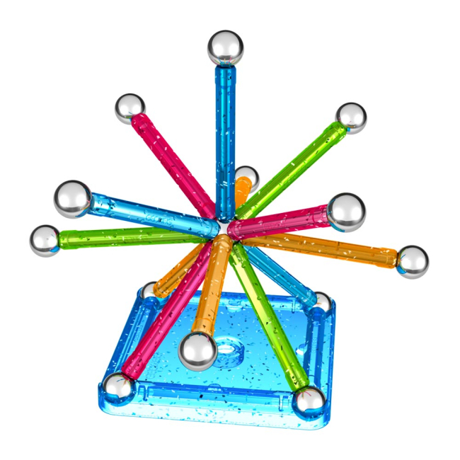 Магнітні конструктори - Магнітний конструктор Geomag Glitter 30 деталі (PF.527.531.00)#3