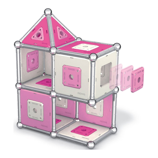 Магнітні конструктори - Магнітний конструктор Geomag Pink 142 деталі (PF.524.343.00)#4