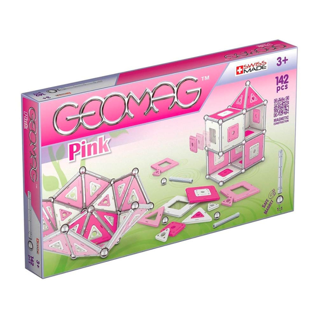 Магнітні конструктори - Магнітний конструктор Geomag Pink 142 деталі (PF.524.343.00)#6
