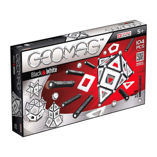 Магнітні конструктори - Магнітний конструктор Geomag Panels BlackWhite 104 деталі (PF.511.013.00)#6