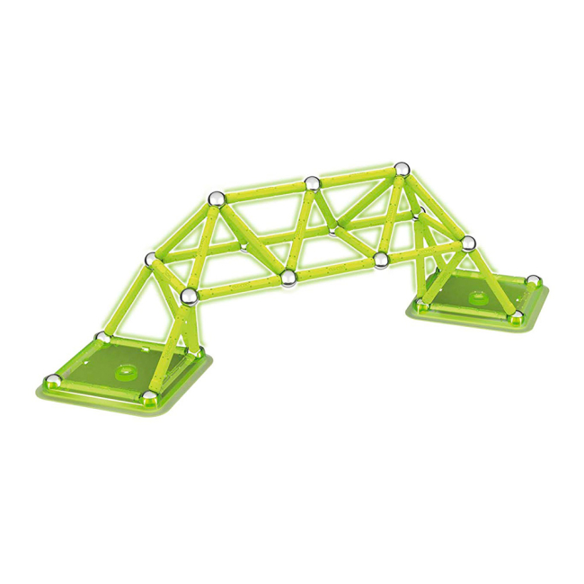 Магнітні конструктори - Магнітний конструктор Geomag Glow 64 деталі (PF.523.336.00)#2
