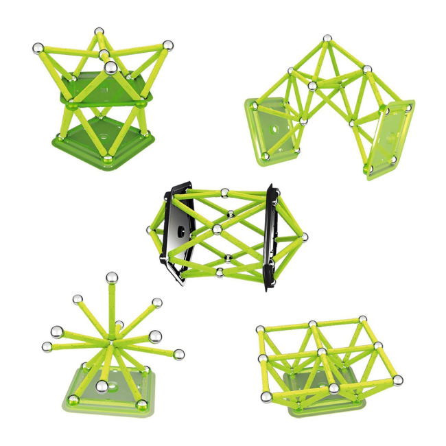 Магнітні конструктори - Магнітний конструктор Geomag Glow 64 деталі (PF.523.336.00)#4