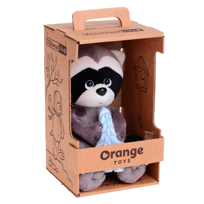Мягкие животные - Мягкая игрушка Orange Енот Дэнни с полотенцем 34 см (OS616/25)#3