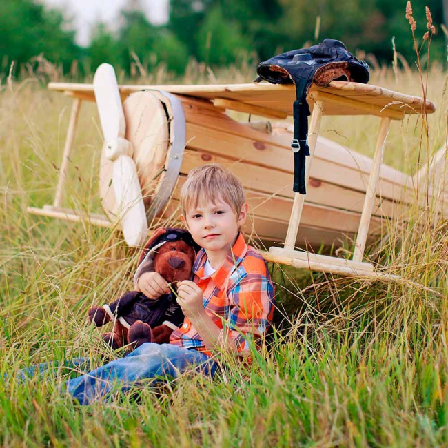 М'які тварини - М'яка іграшка Orange Пес Барбос Авіатор 45 см (OS070/30)#4