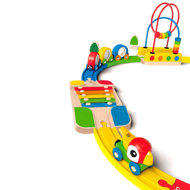 Железные дороги и поезда - Деревянная железная дорога Образы и звуки Hape (E3815)#3