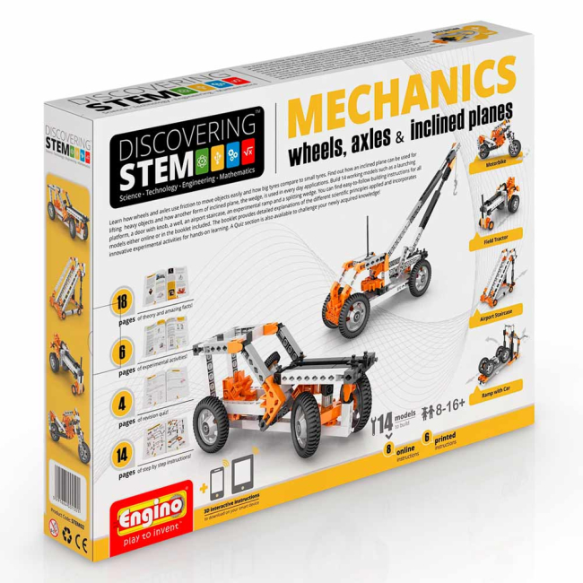 Конструкторы с уникальными деталями - Конструктор Engino Stem Колесо и наклонные плоскости (STEM02)#6
