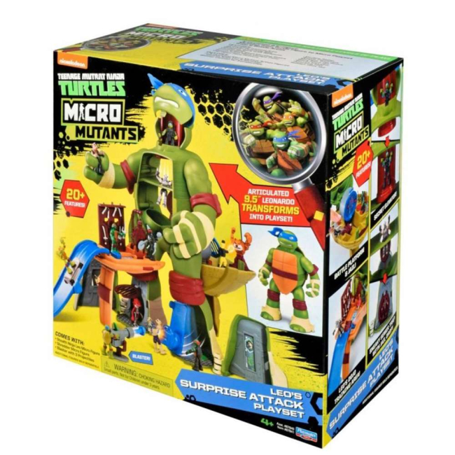 Фигурки персонажей - Игровые фигурки Леонардо Трансформер Черепашки Ниндзя TMNT Micro (87841)#2