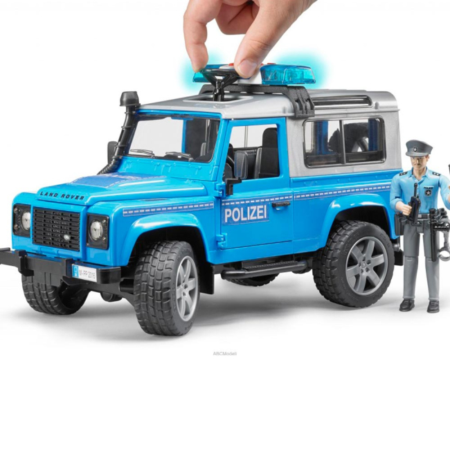 Транспорт и спецтехника - Игрушка Ленд Ровер Полиция Bruder (02597)#3