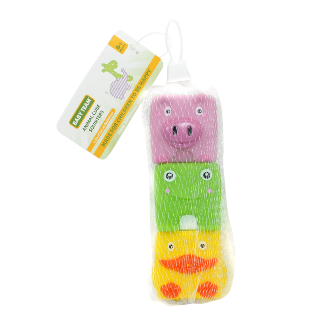 Іграшки для ванни - Набір іграшок для ванни Baby Team Звірята-кубики (9051)#2