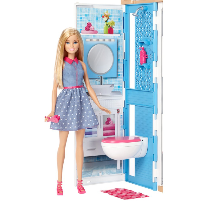 Меблі та будиночки - Ігровий набір Портативний будиночок Barbie (DVV47)#4