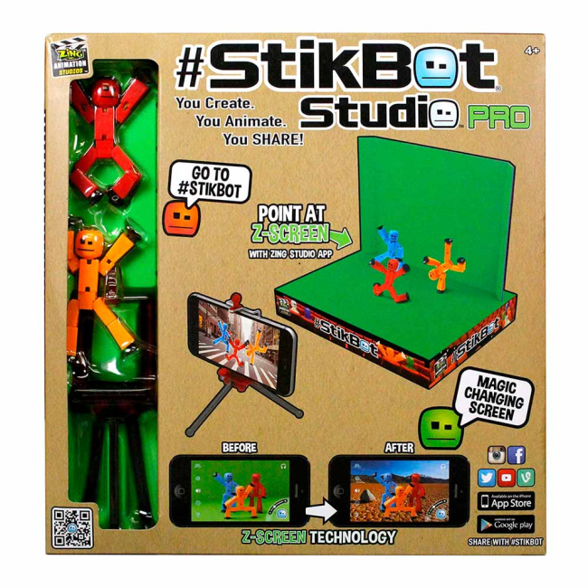 Фигурки персонажей - Игровая фигурка STIKBOT S1 Студия Z-SCREEN ZING (TST617)#4