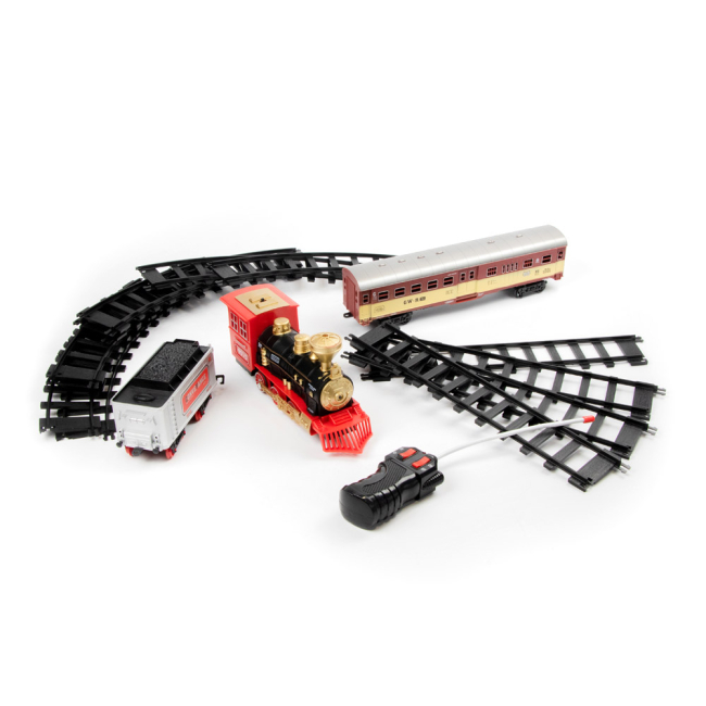 Залізниці та потяги - Іграшкова залізниця Shantou Jinxing Паровоз і пасажирський вагон із ефектами (138-7)#3