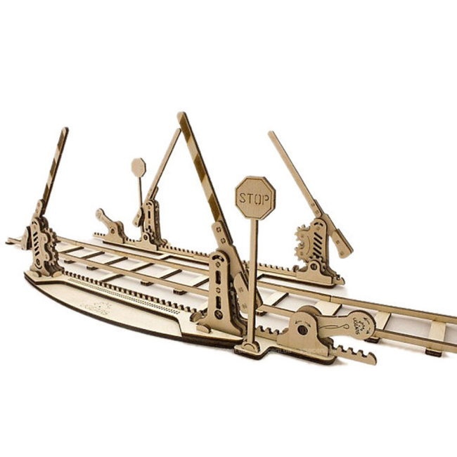 3D-пазлы - Механический 3D пазл Рельсы и поезд Ukrainian Gears (70014)#2