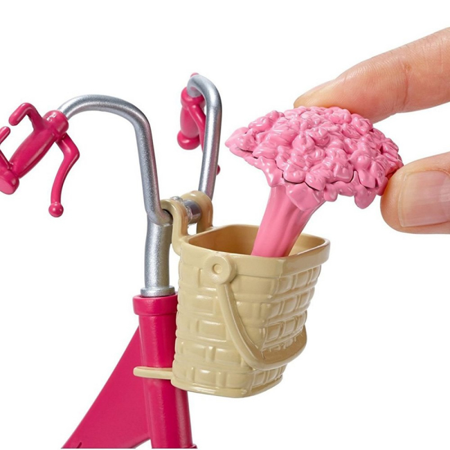 Транспорт і улюбленці - Аксесуари для ляльки Велосипед Barbie (DVX55)#4