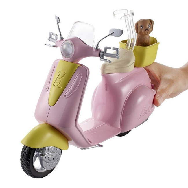 Транспорт и питомцы - Акссесуары для куклы Мопед Barbie (DVX56)#2