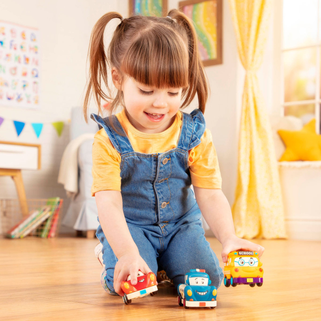 Машинки для малышей - Машинка Battat Забавный автопарк Полиция (BX1497Z)#3