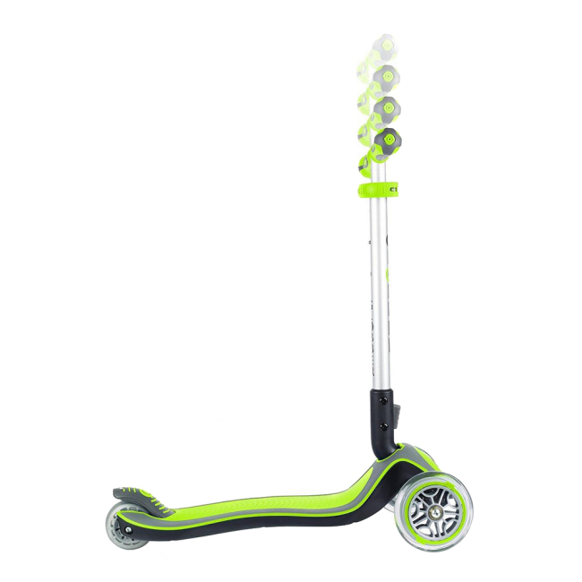 Самокаты - Самокат ELITE Globber зеленый/серый колеса и панель с подсветкой (449-106)#2