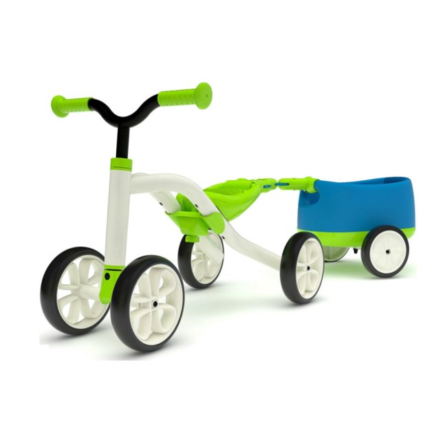 Біговели - Біговел Quadie Chillafish Зелений з причепом (CPQT01LIM)#2