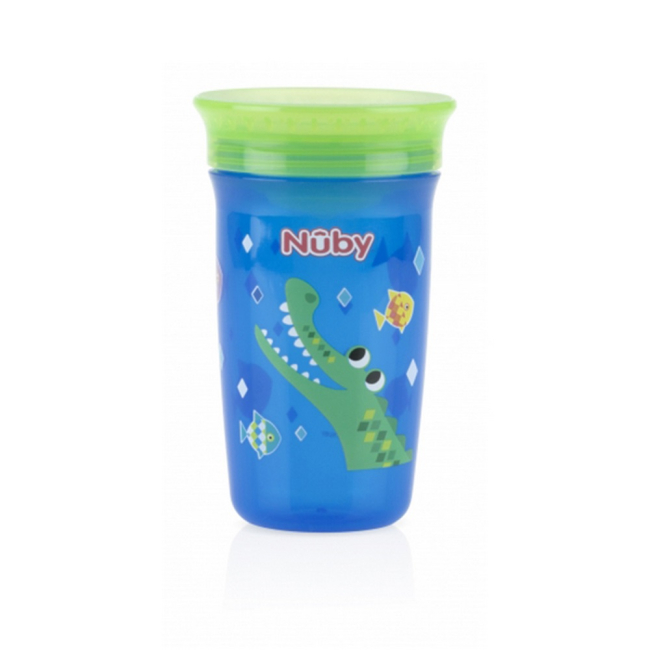 Товары по уходу - Кружечка непроливайка с крышечкой Nuby 300ml (10411)#4