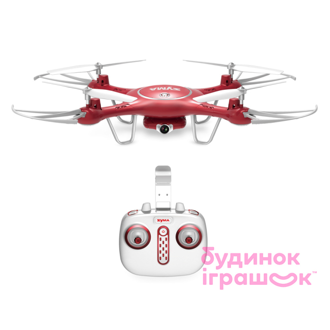 Радиоуправляемые модели - Квадрокоптер Syma X5UW FPV real time красный 32 см (X5UW)#3