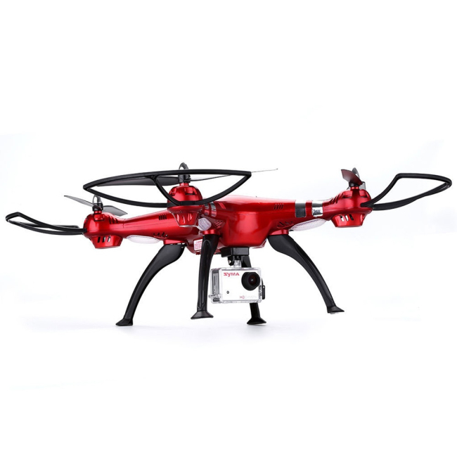 Радиоуправляемые модели - Квадрокоптер Syma X8HG HD camera красный 50 cм (X8HG)#2