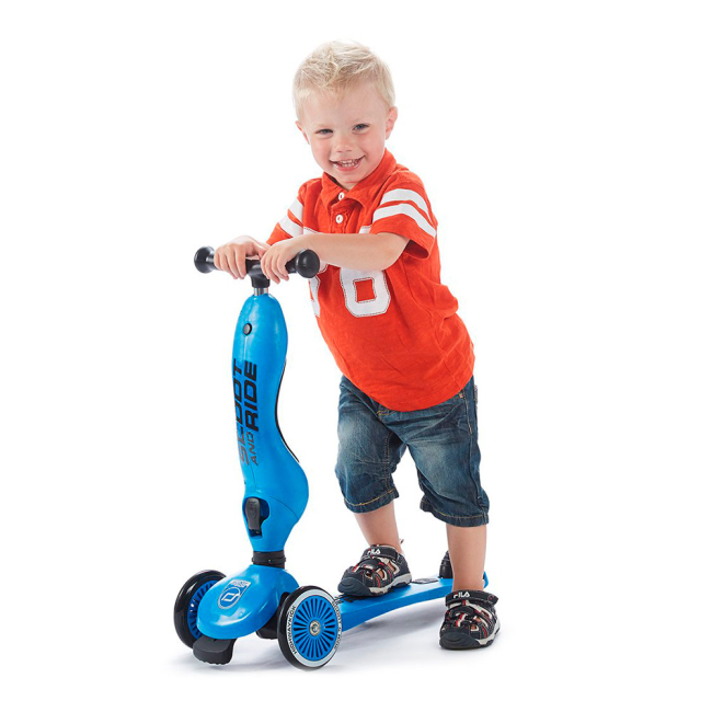Самокати - Самокат Scoot and Ride Highwaykick Синій триколісний до 50 кг (SR-160629-BLUE)#4