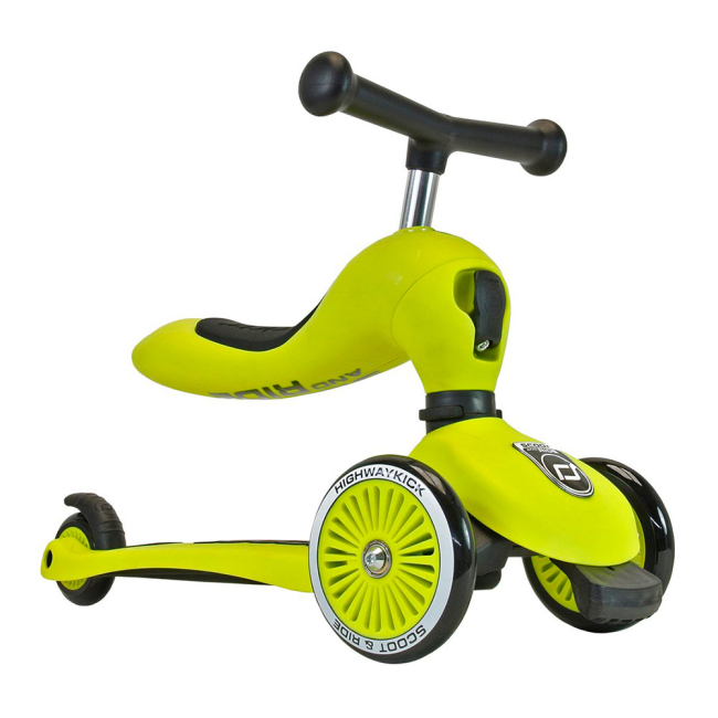 Самокати - Самокат Scoot and Ride Highwaykick 3 колеса до 20/50 кг 1 Зелений (SR-160629-LIME)#2