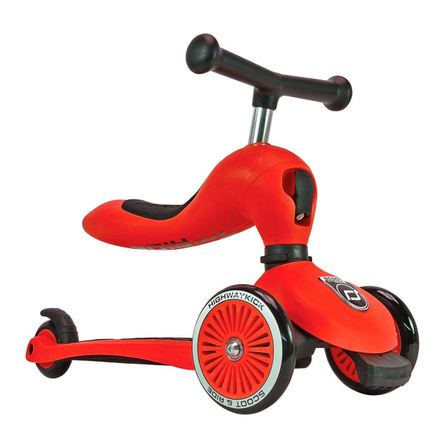 Самокати - Самокат Scoot and Ride Highwaykick 3 колеса до 20/50 кг 1 Червоний (SR-160629-RED)#2