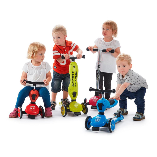 Самокати - Самокат Scoot and Ride Highwaykick 3 колеса до 20/50 кг 1 Червоний (SR-160629-RED)#5