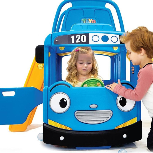 Ігрові комплекси, гойдалки, гірки - Ігровий майданчик Автобус-гірка Tayo YaYa 3 в 1 (Y1543)#3