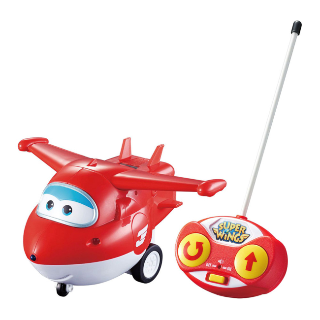 Радиоуправляемые модели - Игрушечный самолет Super Wings Джетт на радиоуправлении звук свет (YW710710)#2