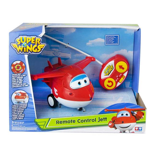 Радиоуправляемые модели - Игрушечный самолет Super Wings Джетт на радиоуправлении звук свет (YW710710)#3