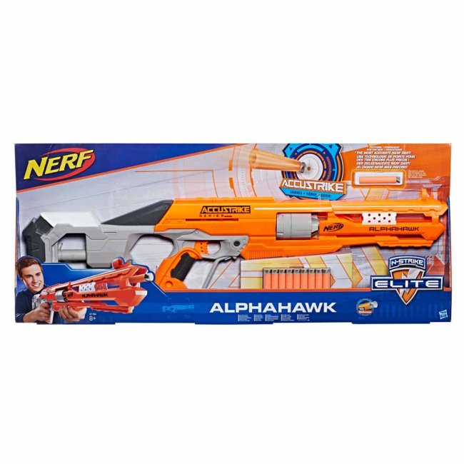 Помповое оружие - Бластер игрушечный Nerf Альфахок Аккустрайк  (B7784)#2