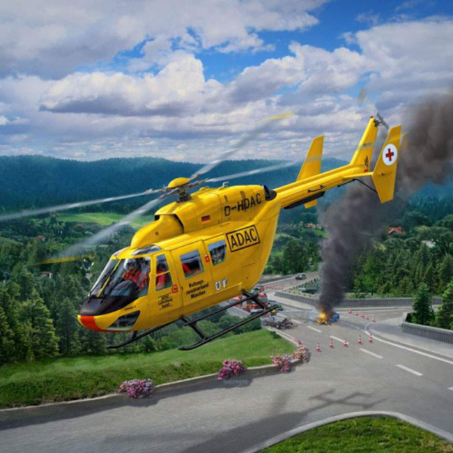 3D-пазлы - Сборная модель вертолета BK-117 ADAC Revell 1:72 (4953)#3