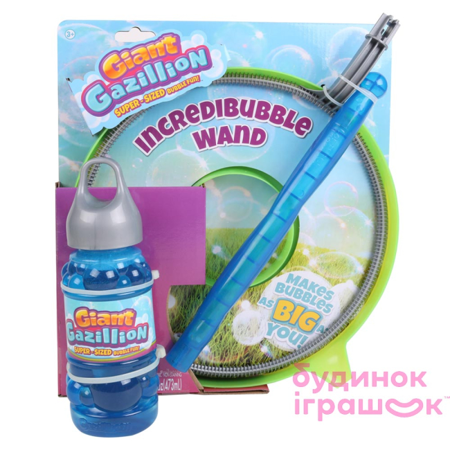 Мильні бульбашки - Кільце і рідина для надування бульбашок Incredibubble wand Gazillion bubbles (38082)#2