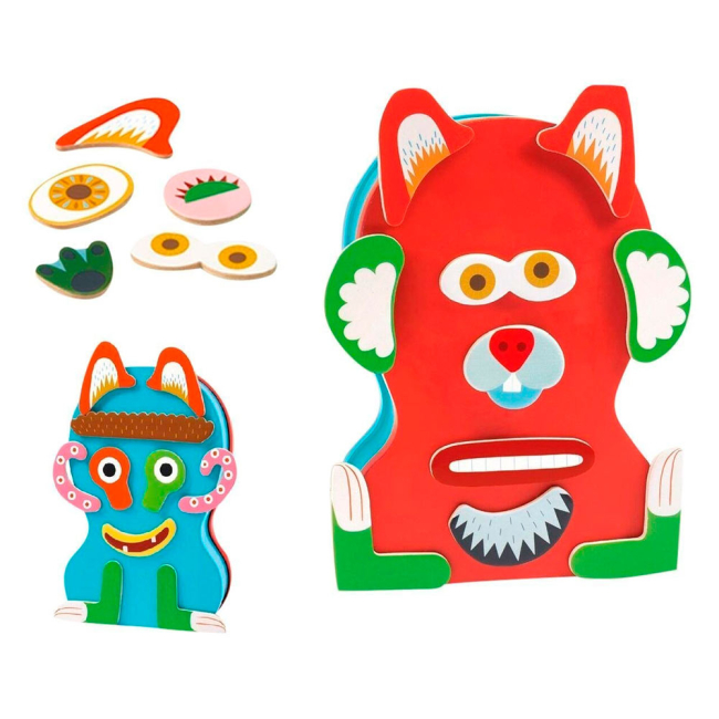 Розвивальні іграшки - Магнітна гра DJECO Монстрики (DJ03081)#3