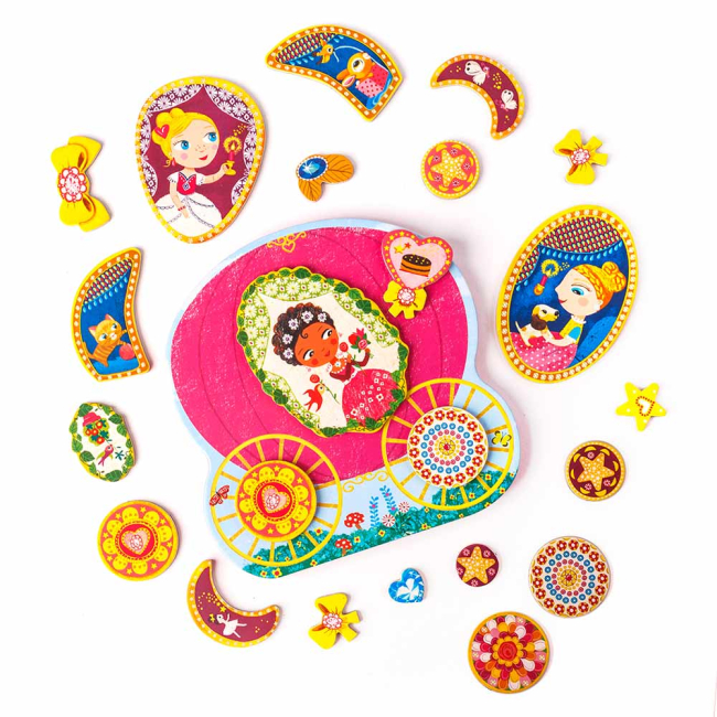 Развивающие игрушки - Магнитная игра DJECO Карета (DJ03082)#2