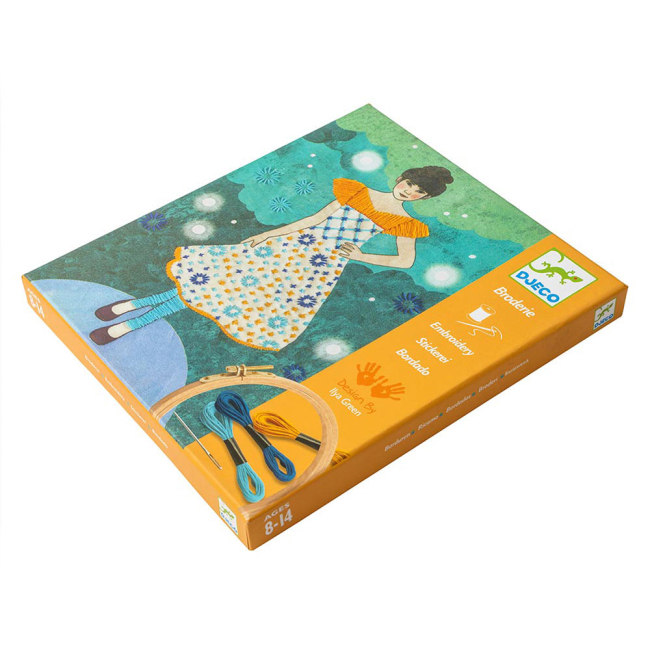 Наборы для творчества - Художественный комплект Вышивка Вечерняя мода DJECO (DJ09842)#2