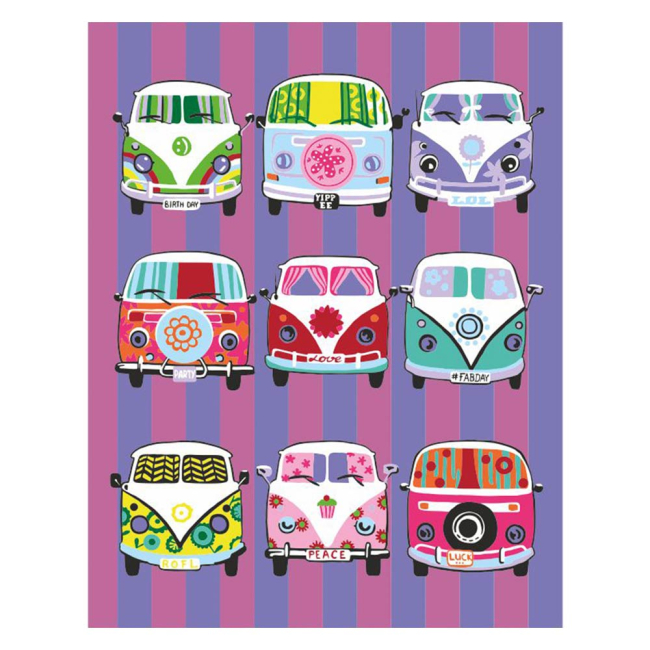 Товары для рисования - Набор акриловой живописи по номерам Rosa Start Hippy buses (N0001349)#2