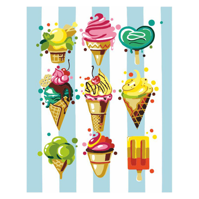 Товары для рисования - Набор акриловой живописи по номерам Rosa Start Смаколики (N0001348)#3