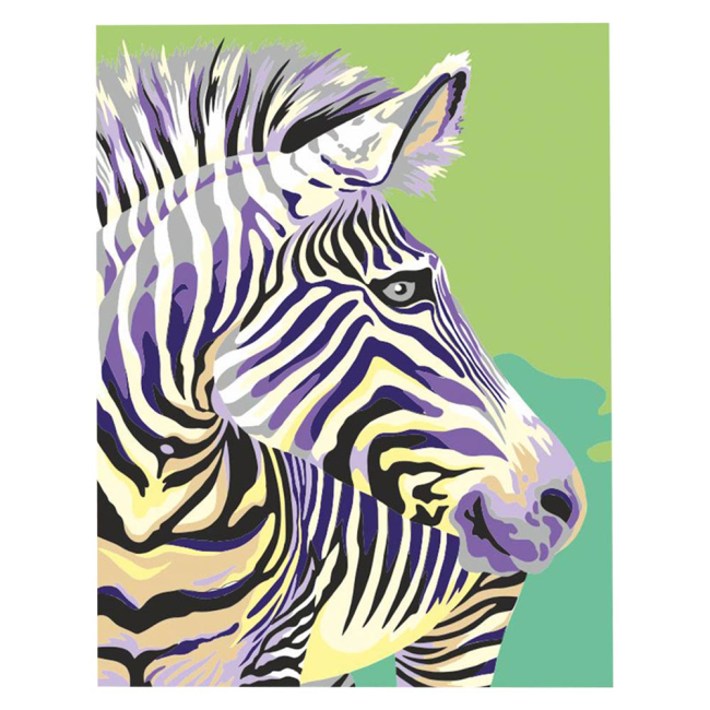 Товары для рисования - Набор акриловой живописи по номерам Rosa Start Зебра (N0001338)#2