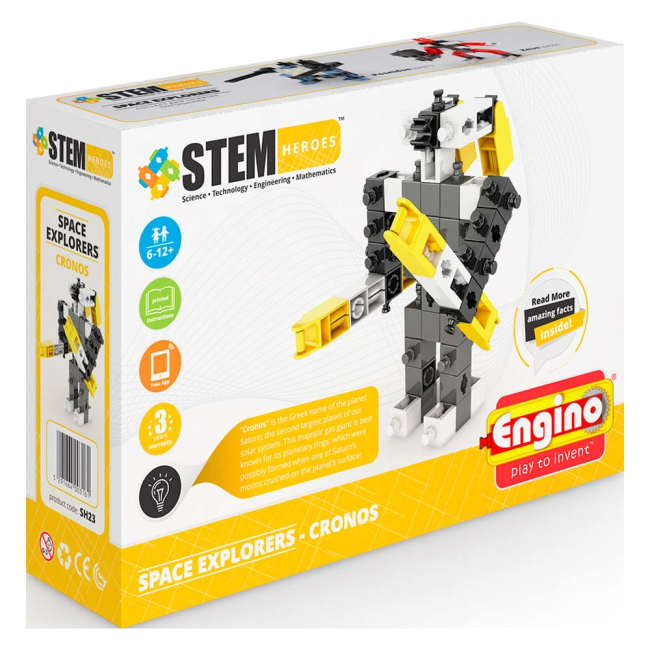 Конструкторы с уникальными деталями - Конструктор Engino Stem heroes Кронос (SH23)#2