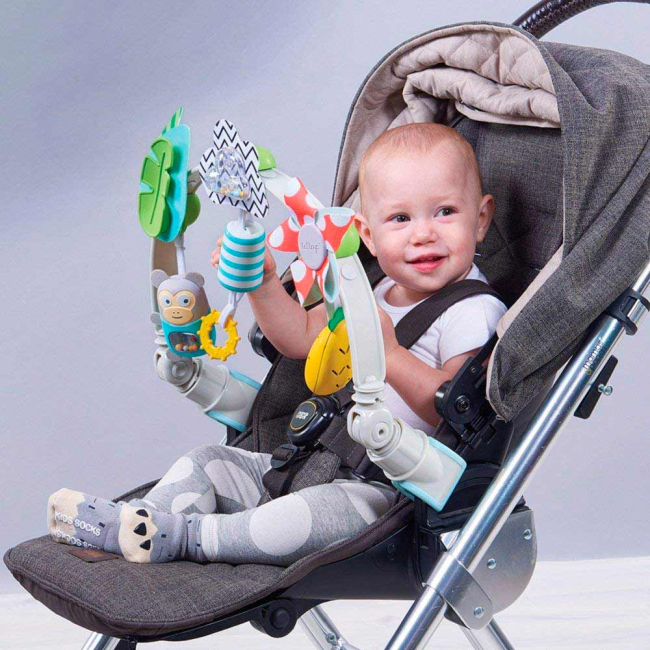 Подвески, мобили - Гибкая дуга для коляски Тропический оркестр Taf Toys (12135)#3