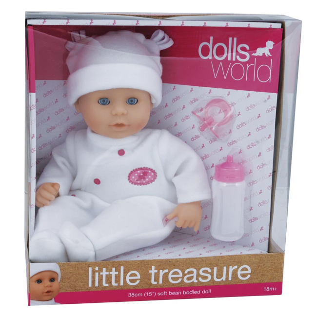 Пупсы - Пупс Моя жемчужина в белом DollsWorld 38 см (8101)#2