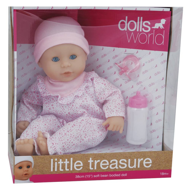 Пупсы - Пупс Моя жемчужина в розовом DollsWorld 38 см (8102)#2