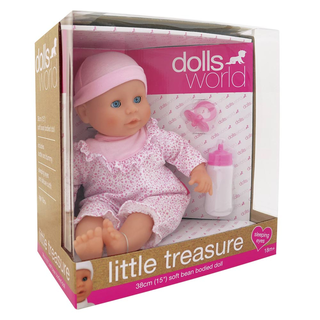 Пупсы - Пупс Моя жемчужина в розовом DollsWorld 38 см (8102)#3