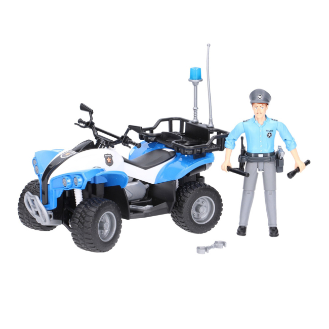 Транспорт и спецтехника - Игровой набор Bruder Полицейский квадроцикл и фигурка (63010)#3