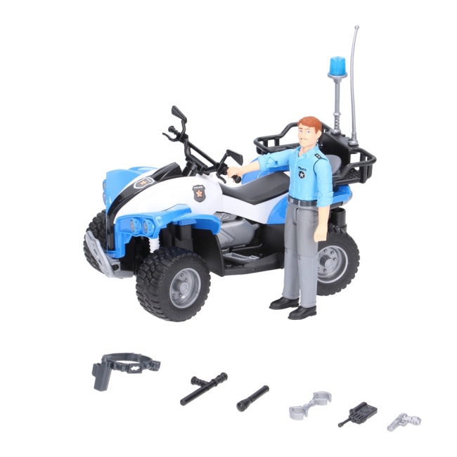Транспорт и спецтехника - Игровой набор Bruder Полицейский квадроцикл и фигурка (63010)#4